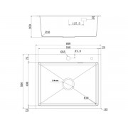 Мойка Ukinox Практика PRB600.500 -GT10C 0CW 01