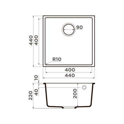 Мойка Omoikiri Bosen 44-U-BE Tetogranit/ваниль (4993596) Мойка Omoikiri Bosen 44-U-BE Tetogranit/ваниль (4993596)