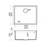 Мойка Omoikiri Bosen 54-U-WH Tetogranit/белый (4993164)