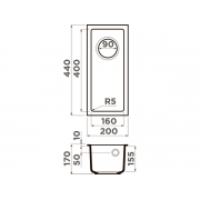 Мойка Omoikiri Bosen 20-U-DC Tetogranit/темный шоколад (4993226)
