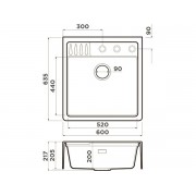 Мойка Omoikiri Kinokawa 60-WH Artceramic/белый (4997463)