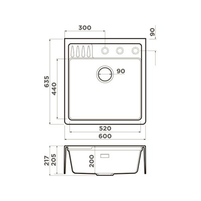 Мойка Omoikiri Kinokawa 60-WH Artceramic/белый (4997463) Мойка Omoikiri Kinokawa 60-WH Artceramic/белый (4997463)