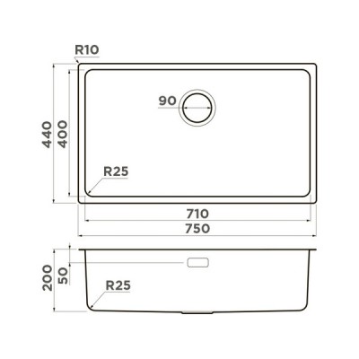 Мойка Omoikiri Tadzava 75-U/I-IN нерж. сталь/нержавеющая сталь (4993501) Мойка Omoikiri Tadzava 75-U/I-IN нерж. сталь/нержавеющая сталь (4993501)