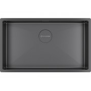 Мойка Kuchenstern KRAFT 80 вороненая сталь