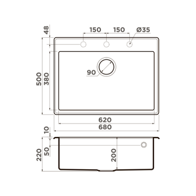 Мойка Omoikiri Tedori 68-DC Tetogranit/темный шоколад (4993968) Мойка Omoikiri Tedori 68-DC Tetogranit/темный шоколад (4993968)