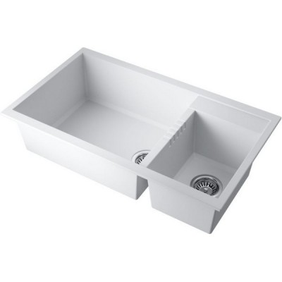 Мойка Omoikiri Tedori 86-2-LB-WH Tetogranit/белый (4993935) Мойка Omoikiri Tedori 86-2-LB-WH Tetogranit/белый (4993935)