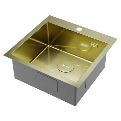 Мойка Omoikiri Akisame 51-LG нерж. сталь/светлое золото (4973439) Мойка Omoikiri Akisame 51-LG нерж. сталь/светлое золото (4973439)