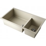 Мойка Omoikiri Tedori 86-2-LB-BE Tetogranit/ваниль (4993933)