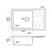 Мойка Omoikiri Mizu 78-LB-IN нерж. сталь/нержавеющая сталь (4973729)