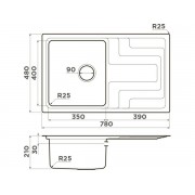 Мойка Omoikiri Mizu 78-IN нерж. сталь/нержавеющая сталь (4973730)