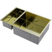 Мойка Omoikiri Taki 69-2-U/IF-R Side-LG нерж. сталь/светлое золото (4993184)