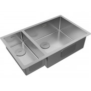 Мойка Paulmark Next 69/2S uni PM226944-BSR, брашированная нерж. сталь