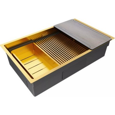 Мойка Paulmark Next-multi sink 74 uni PM787445-BG, брашированное золото Мойка Paulmark Next-multi sink 74 uni PM787445-BG, брашированное золото