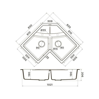 Мойка Omoikiri Sumi 83C-PL Tetogranit/платина (4993860) Мойка Omoikiri Sumi 83C-PL Tetogranit/платина (4993860)