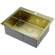 Мойка Omoikiri Akisame 59-LG нерж. сталь/светлое золото (4973082)