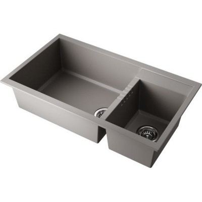 Мойка Omoikiri Tedori 86-2-LB-GR Tetogranit/leningrad grey (4993573) Мойка Omoikiri Tedori 86-2-LB-GR Tetogranit/leningrad grey (4993573)