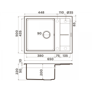 Мойка Omoikiri Sumi 65A-WH Artceramic/белый (4993861)