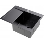 Мойка Omoikiri Akisame 65-R-GM нерж. сталь/вороненая сталь (4973098)