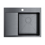 Мойка Omoikiri Akisame 65-R-GM нерж. сталь/вороненая сталь (4973098)