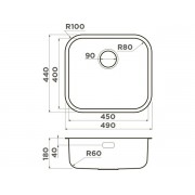 Мойка Omoikiri Omi 49-U/I-LG нерж. сталь/светлое золото (4993301)