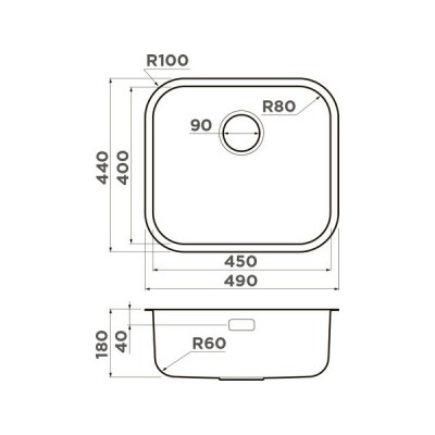 Мойка Omoikiri Omi 49-U/I-LG нерж. сталь/светлое золото (4993301) Мойка Omoikiri Omi 49-U/I-LG нерж. сталь/светлое золото (4993301)