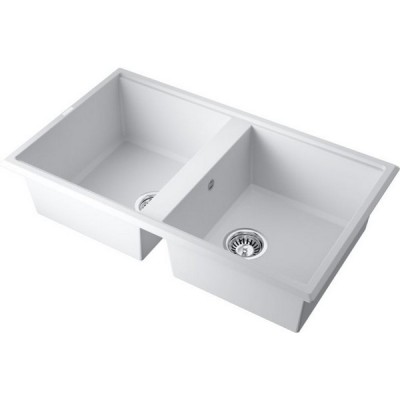 Мойка Omoikiri Tedori 86-2-WH Tetogranit/белый (4993927) Мойка Omoikiri Tedori 86-2-WH Tetogranit/белый (4993927)