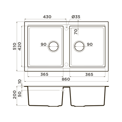 Мойка Omoikiri Tedori 86-2-WH Tetogranit/белый (4993927) Мойка Omoikiri Tedori 86-2-WH Tetogranit/белый (4993927)