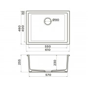Мойка Omoikiri Okinoshima 61-U/I-RG Matt Natceramic/royal green (4993168)