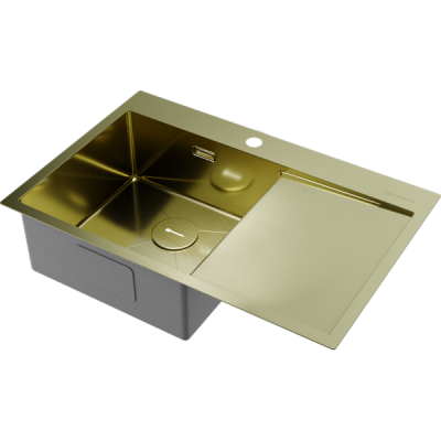 Мойка Omoikiri Akisame 78-L-LG нерж. сталь/светлое золото (4973085) Мойка Omoikiri Akisame 78-L-LG нерж. сталь/светлое золото (4973085)