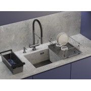 Мойка Omoikiri Kasen 49-16-INT-GM нерж. сталь/вороненая сталь (4997055)