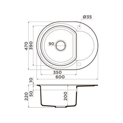 Мойка Omoikiri Sakaime 60E-BL Tetogranit/черный (4993120) Мойка Omoikiri Sakaime 60E-BL Tetogranit/черный (4993120)