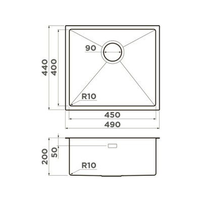 Мойка Omoikiri Taki 49-U/IF-GB нерж. сталь/графит (4997018) Мойка Omoikiri Taki 49-U/IF-GB нерж. сталь/графит (4997018)