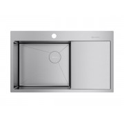 Мойка Omoikiri Akisame 86-L Side-IN нерж. сталь/нержавеющая сталь (4997031)