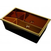 Мойка Omoikiri Okinoshima 76-U/I-G Glossy Natceramic/золото глянцевое (4993041)