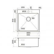Мойка Omoikiri Akisame 51-GB нерж. сталь/графит (4997013)