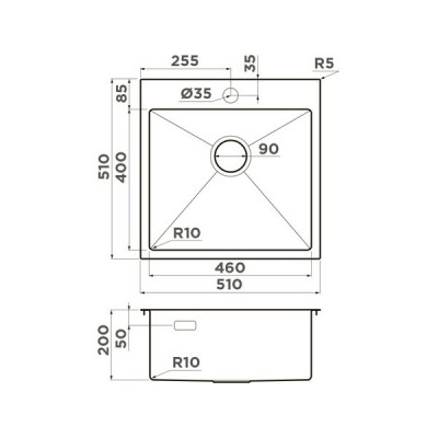 Мойка Omoikiri Akisame 51-GB нерж. сталь/графит (4997013) Мойка Omoikiri Akisame 51-GB нерж. сталь/графит (4997013)