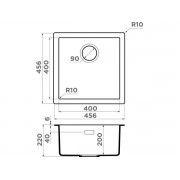 Мойка Omoikiri Yamakawa 45-U/I-WH Artceramic/белый (4993784)