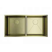 Мойка Omoikiri Taki 86-2-U/IF-LG нерж. сталь/светлое золото (4993792)