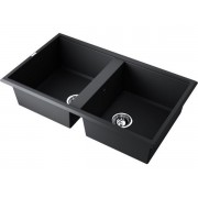 Мойка Omoikiri Tedori 86-2-BL Tetogranit/черный (4993924)