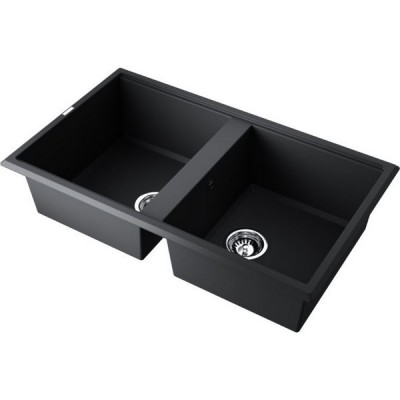 Мойка Omoikiri Tedori 86-2-BL Tetogranit/черный (4993924) Мойка Omoikiri Tedori 86-2-BL Tetogranit/черный (4993924)