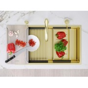 Мойка Paulmark Next-multi sink 74 uni PM787445-LG, светлое золото
