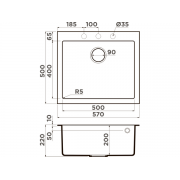 Мойка Omoikiri Bosen 57-GR Tetogranit/leningrad grey (4993556)