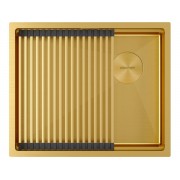 Мойка Paulmark Next-pro 54 uni PM705445-BG, брашированное золото