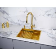 Мойка Paulmark Next-pro 54 uni PM705445-BG, брашированное золото