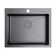 Мойка Omoikiri Akisame 59-GM нерж. сталь/вороненая сталь (4973096)