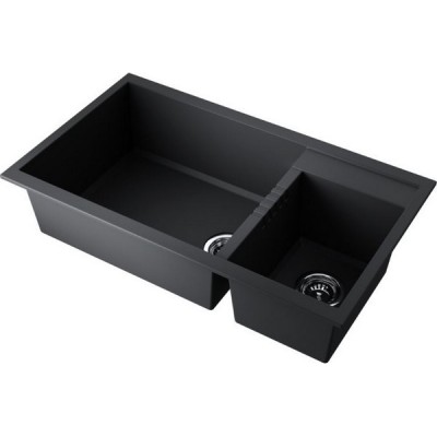 Мойка Omoikiri Tedori 86-2-LB-BL Tetogranit/черный (4993932) Мойка Omoikiri Tedori 86-2-LB-BL Tetogranit/черный (4993932)