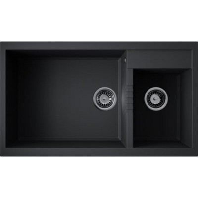 Мойка Omoikiri Tedori 86-2-LB-BL Tetogranit/черный (4993932) Мойка Omoikiri Tedori 86-2-LB-BL Tetogranit/черный (4993932)