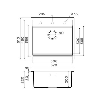 Мойка Omoikiri Kitagawa 57-GR Artceramic/leningrad grey (4993450) Мойка Omoikiri Kitagawa 57-GR Artceramic/leningrad grey (4993450)