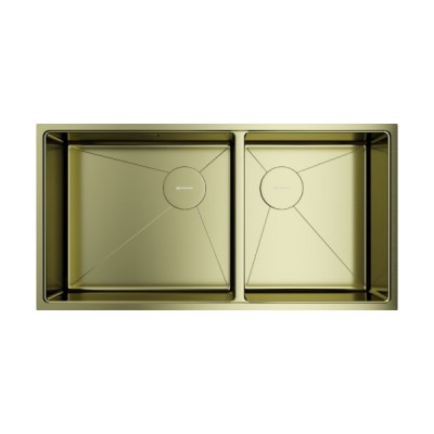 Мойка Omoikiri Taki 85-2-LB-U/IF Side-LG нерж. сталь/светлое золото (4997038) Мойка Omoikiri Taki 85-2-LB-U/IF Side-LG нерж. сталь/светлое золото (4997038)