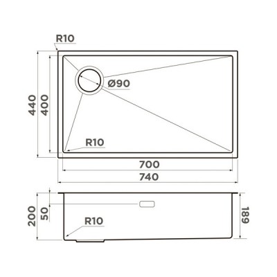 Мойка Omoikiri Taki 74-U/IF Side-L-LG нерж. сталь/светлое золото (4997472) Мойка Omoikiri Taki 74-U/IF Side-L-LG нерж. сталь/светлое золото (4997472)
